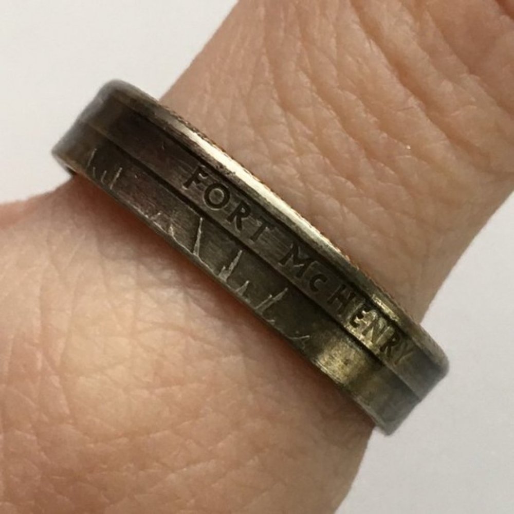 2013 Maryland Fort McHenry State Quarter Coin Ring